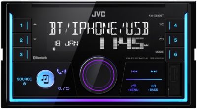 JVC KW-X830BT Mechless Double DIN Digital Media Bluetooth Head Unit