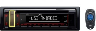 JVC KD-T401 SINGLE DIN CD/BLUETOOTH