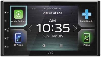 JVC KW-M745DBT Apple CarPlay Android Auto DAB USB Mirroring Head Unit