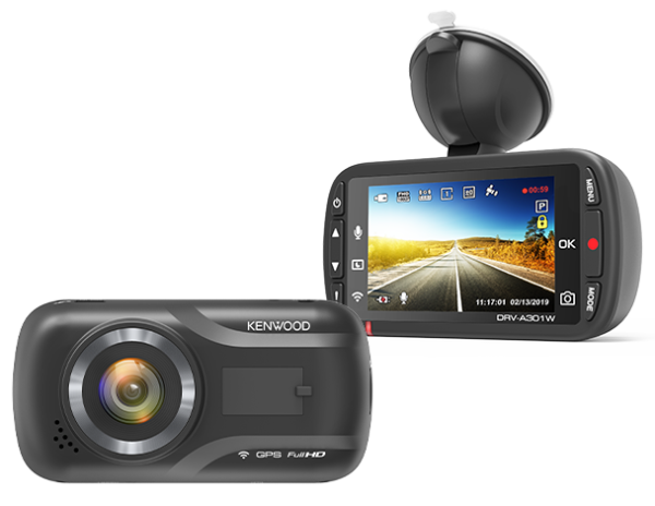 kenwood DRV-A301W Front & Rear Camera