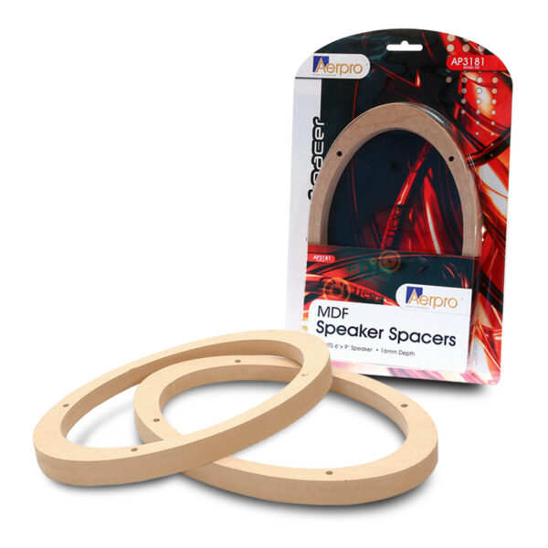 thumbnail image 2 of NamoCrafts 6x9 MDF Speaker Spacers – 3/4" Thick, Pair, Customizable USA Made 2 of 5