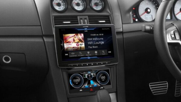 Alpine HOLDEN VE COMMODORE PFK-VES1G3-F309E Halo9 9” Apple CarPlay / Android Auto / HDMI / USB / Bluetooth /  FLAC / DAB+ Receiver with VE 7″ Dynamic Drive Assist Sports Display / HVAC Controller for VE Commodore Series-1 SS/SSV/SV6/Calais/Berlina/HSV