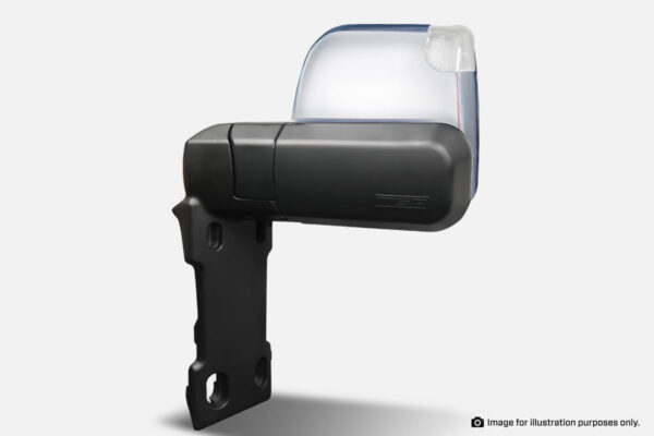 TM403 – TOYOTA LANDCRUISER 70-79 SERIES TOWING MIRRORS (CHROME, ELECTRIC, INDICATORS, BIG BASE) 1984-CURRENT